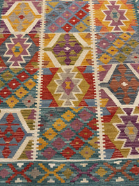 Handvävd Ull kelimmatta - 172 x 123 cm