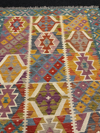 Handvävd Ull kelimmatta - 172 x 123 cm