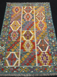 Handvävd Ull kelimmatta - 172 x 123 cm