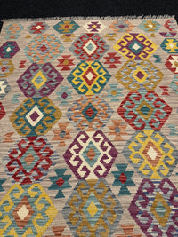 Handvävd Ull kelimmatta - 176 x 128 cm