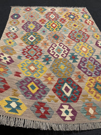 Handvävd Ull kelimmatta - 176 x 128 cm