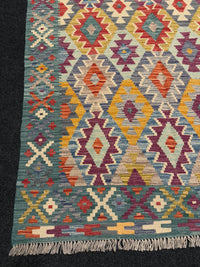 Handvävd Ull kelimmatta - 178 x 126 cm