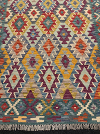 Handvävd Ull kelimmatta - 178 x 126 cm