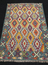 Handvävd Ull kelimmatta - 178 x 126 cm