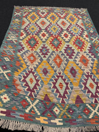 Handvävd Ull kelimmatta - 178 x 126 cm