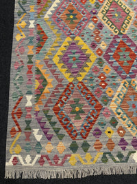 Handvävd Ull kelimmatta - 202 x 153 cm