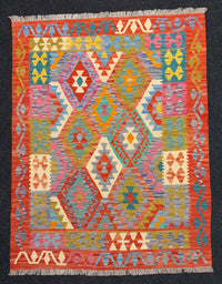 Handvävd Ull kelimmatta - 169 x 130 cm