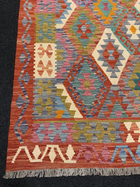 Handvävd Ull kelimmatta - 169 x 130 cm