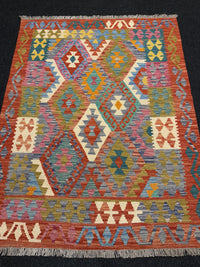 Handvävd Ull kelimmatta - 169 x 130 cm