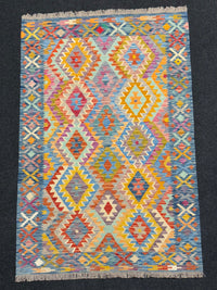 Handvävd Ull kelimmatta - 195 x 130 cm