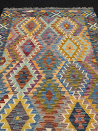 Handvävd Ull kelimmatta - 195 x 130 cm