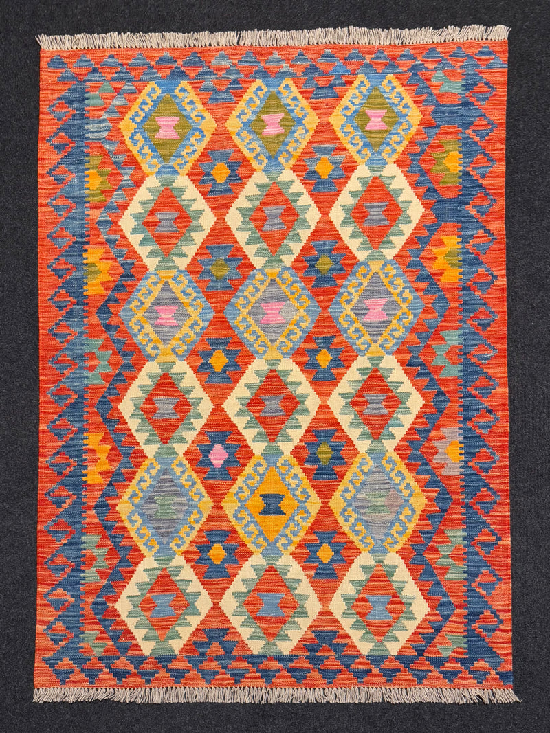 Handvävd Ull kelimmatta - 175 x 125 cm