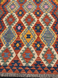 Handvävd Ull kelimmatta - 175 x 125 cm