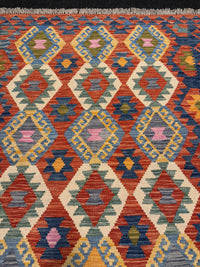 Handvävd Ull kelimmatta - 175 x 125 cm