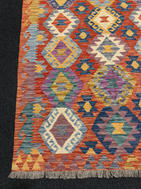 Handvävd Ull kelimmatta - 173 x 128 cm