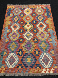 Handvävd Ull kelimmatta - 173 x 128 cm