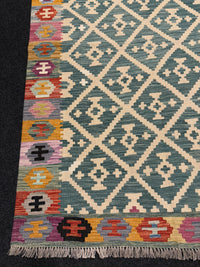 Handvävd Ull kelimmatta - 176 x 128 cm