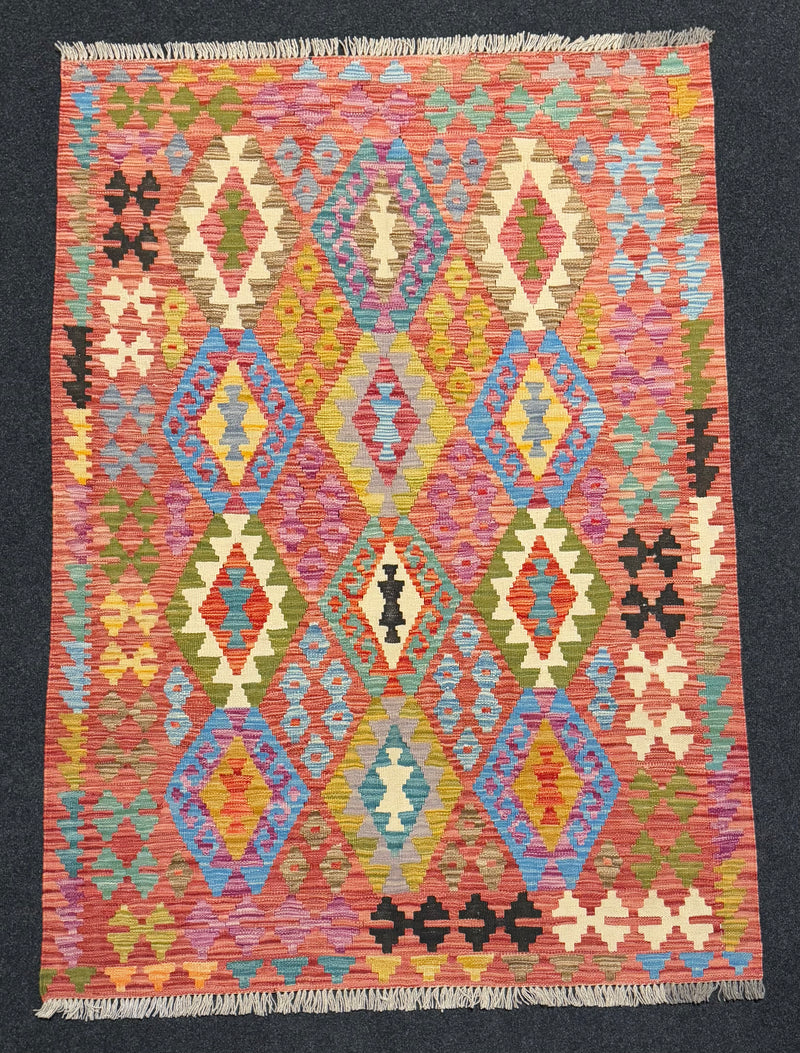 Handvävd Ull kelimmatta - 177 x 125 cm