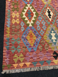 Handvävd Ull kelimmatta - 177 x 125 cm