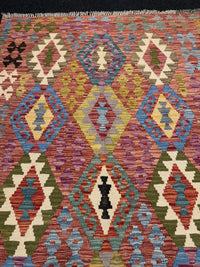 Handvävd Ull kelimmatta - 177 x 125 cm