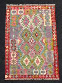 Handvävd Ull kelimmatta - 183 x 129 cm