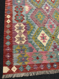 Handvävd Ull kelimmatta - 183 x 129 cm