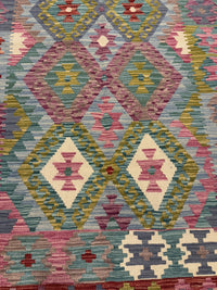 Handvävd Ull kelimmatta - 183 x 129 cm