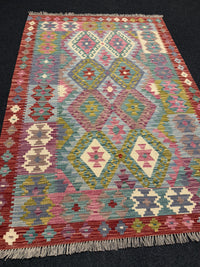 Handvävd Ull kelimmatta - 183 x 129 cm