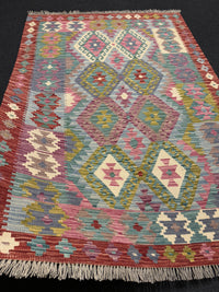 Handvävd Ull kelimmatta - 183 x 129 cm