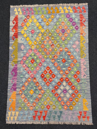 Handvävd Ull kelimmatta - 180 x 122 cm