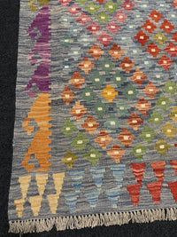 Handvävd Ull kelimmatta - 180 x 122 cm