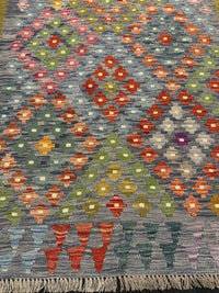 Handvävd Ull kelimmatta - 180 x 122 cm