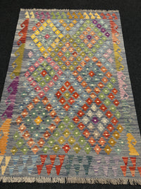 Handvävd Ull kelimmatta - 180 x 122 cm