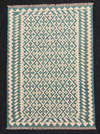 Handvävd Ull kelimmatta - 176 x 126 cm