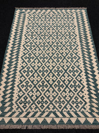 Handvävd Ull kelimmatta - 176 x 126 cm