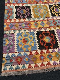 Handvävd Ull kelimmatta - 181 x 124 cm