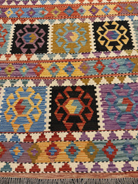 Handvävd Ull kelimmatta - 181 x 124 cm