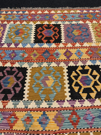 Handvävd Ull kelimmatta - 181 x 124 cm