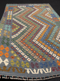 Handvävd Ull kelimmatta - 245 x 175 cm