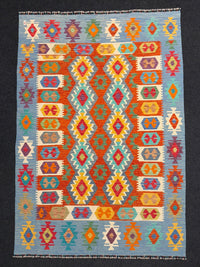 Handvävd Ull kelimmatta - 237 x 166 cm