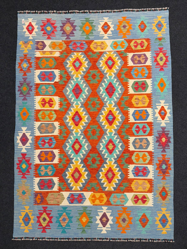 Handvävd Ull kelimmatta - 237 x 166 cm