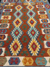 Handvävd Ull kelimmatta - 237 x 166 cm