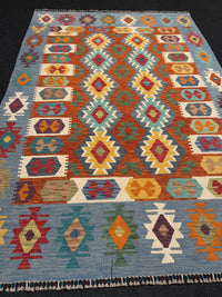 Handvävd Ull kelimmatta - 237 x 166 cm