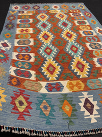 Handvävd Ull kelimmatta - 237 x 166 cm