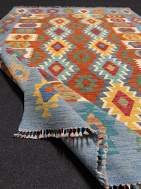 Handvävd Ull kelimmatta - 237 x 166 cm