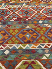 Handvävd Ull kelimmatta - 212 x 145 cm