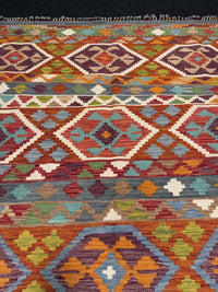 Handvävd Ull kelimmatta - 212 x 145 cm