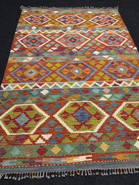 Handvävd Ull kelimmatta - 212 x 145 cm