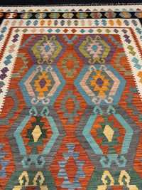 Handvävd Ull kelimmatta - 300 x 208 cm