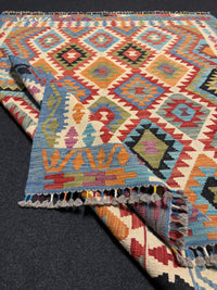 Handvävd Ull kelimmatta - 196 x 166 cm